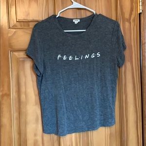 Gray feelings t-shirt